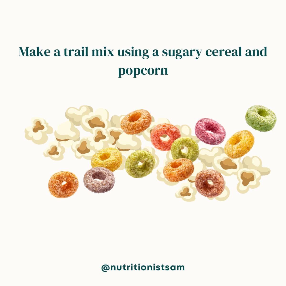 image of some popcorn and fruity cereal