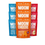 Image of a variety of packs of moon cheese