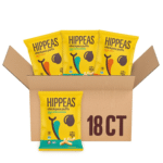 Image of a box of a variety of Hippeas packages.