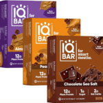 Image of 3 different varieties of IQ Bars