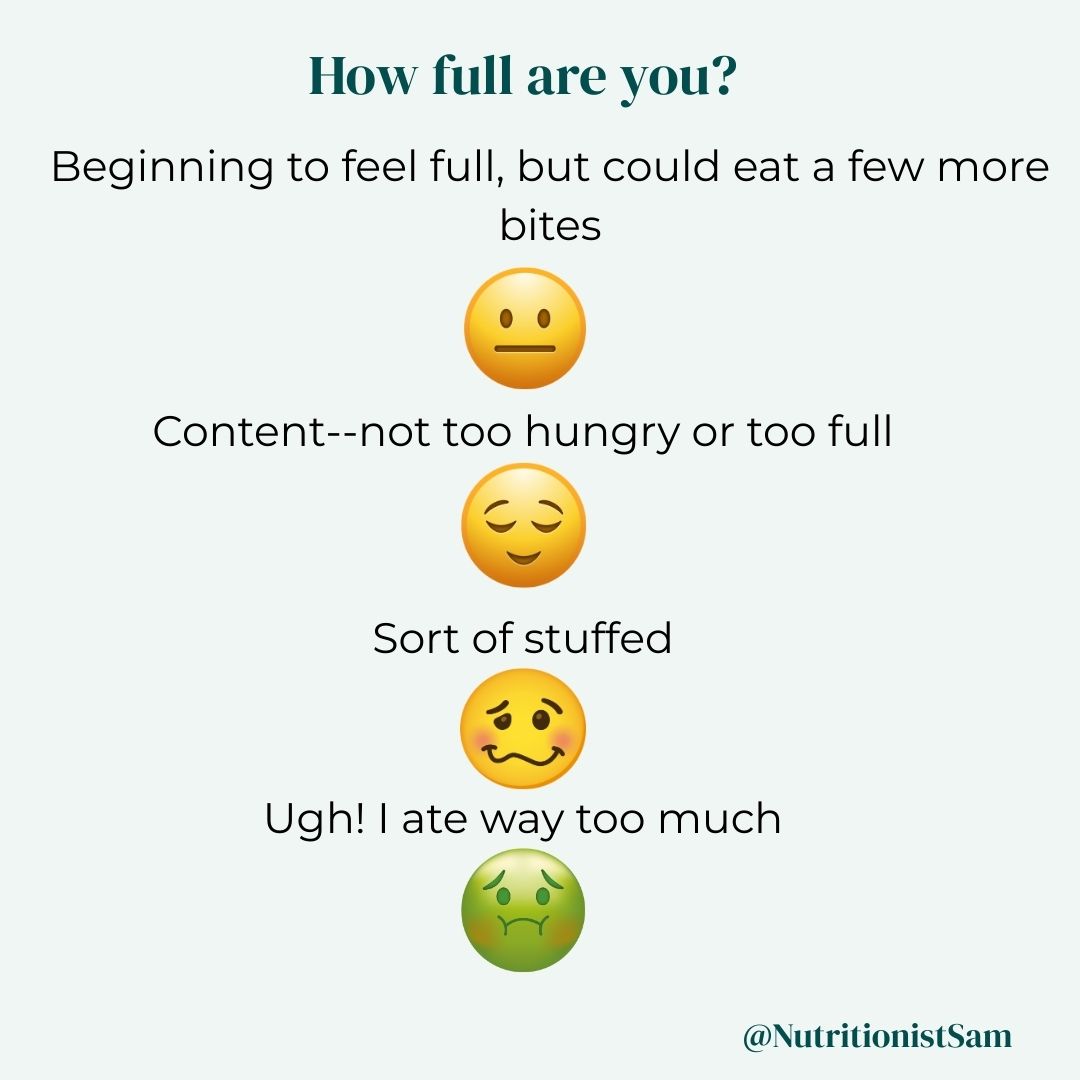 Image of modified intuitive eating hunger scale 